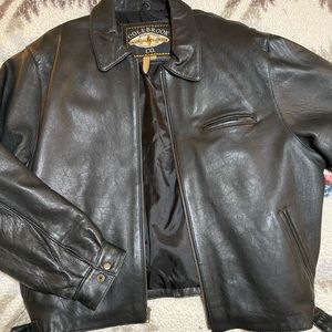 Men’s Leather Bomber Jacket